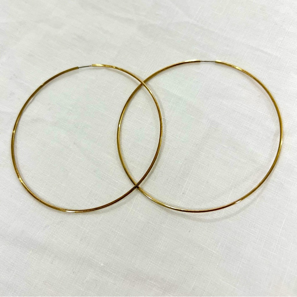 Urban Outfitters Thin Gold Hoop Earrings